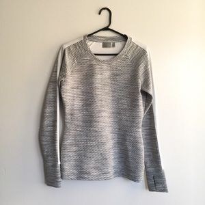 Athleta Snowscape Long Sleeve Quilted Pullover XS